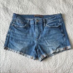 Joe's Jeans Blue Jean Shorts with Distressed Hem